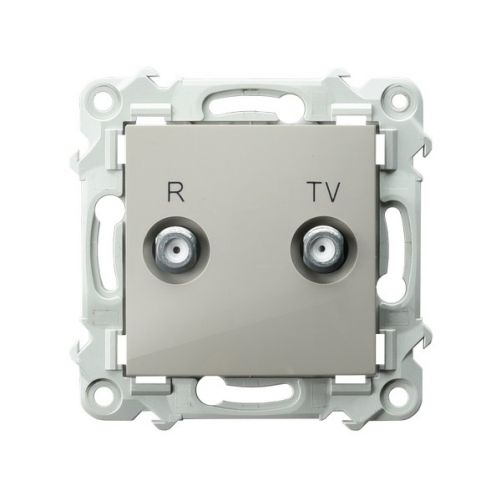 SZAFIR Gniazdo antenowe RTV końcowe kolor kaszmirowy beż GPA-ZK/m/83 OSPEL - gpa_zk_m_83.jpg