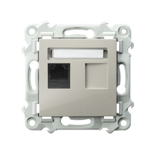 SZAFIR Gniazdo komputerowe pojedyncze kat. 5e MMC kaszmirowy beż GPK-1Z/K/m/83 OSPEL - gpk_1z_k_m_83.jpg