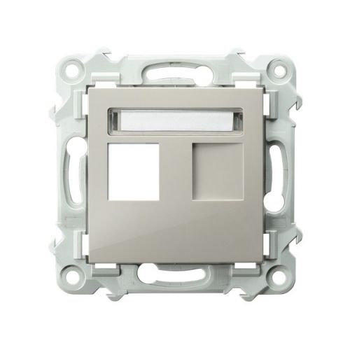 SZAFIR Obudowa gniazda pojedynczego typu Keystone prosta kolor kaszmirowy beż GPK-1Z/p/83 OSPEL - gpk_1z_p_83.jpg