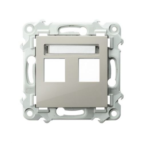 SZAFIR Pokrywa gniazda podwójnego teleinformatycznego prosta kolor kaszmirowy beż GPK-2Z/p/83 OSPEL - gpk_2z_p_83.jpg