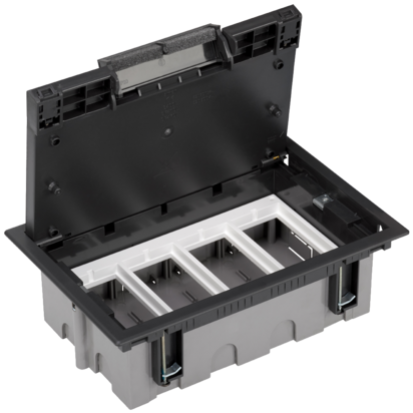 Simon Connect Puszka podłogowa S500 4-modułowa 8x K45 gł. 93mm szary grafit 52050104-038 KONTAKT - img_2833.png