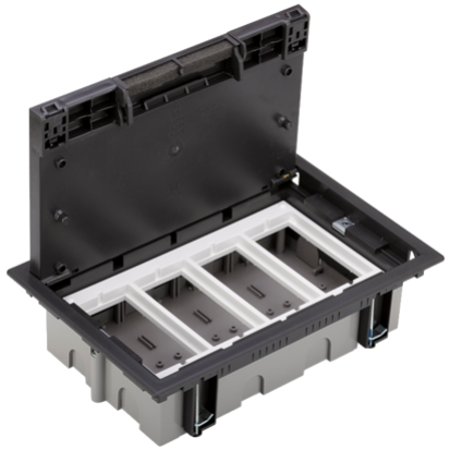 Simon Connect Puszka podłogowa S500 4-modułowa 8x K45 gł. 70mm szary grafit 52050004-038 KONTAKT - img_2843.png