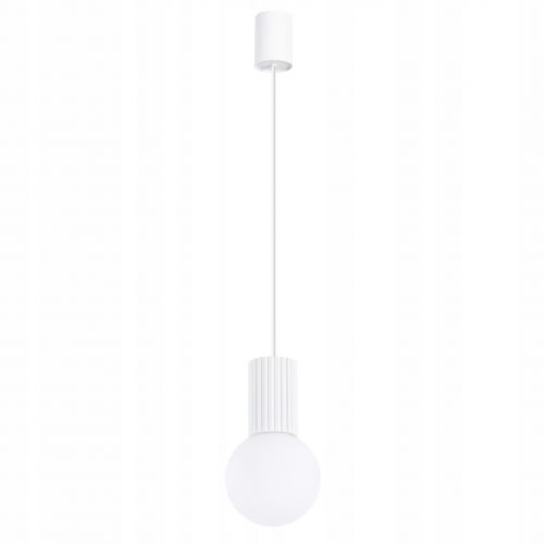 Lampa wisząca ryflowana HALO biały SL.1709 Sollux - lampa-wiszaca-zyrandol-lampa-wiszaca-halo-1-bialy-sl-1709-sollux-zawiera-baterie-nie.jpg