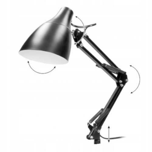 Lampka biurkowa kreślarska DIAN przykręcana 60W E27 stalowa czarna VIRONE - lampka-kreslarska-biurkowa-przykrecana-lampa-szkolna-na-biurko-nocna-e27-rodzaj-gwintu-e27.jpg