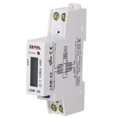 Licznik energii elektrycznej 1-fazowy LCD Typ: LEM-02 ZAMEL - licznik-energii-pradu-1-fazowy-50a-230v-ac-bez-mid-zamel-lem-02-ext10000033-waga-produktu-z-opakowaniem-jednostkowym-0-3-kg.jpg