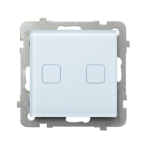 SONATA TOUCH Łącznik dotykowy podwójny schodowy/podwójny krzyżowy z podświetleniem kolor białe szkło ŁPD-26RS/m/31 OSPEL - lpd_26rs_m_31.jpg