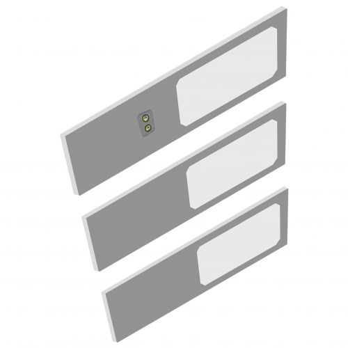 PLANA zestaw 3 lamp podszafkowych LED, 3x4W, 3x240lm, 4000K, z włącznikiem bezdotykowym, szare - 5908254841385 - m/17723650/5908254841385.jpg