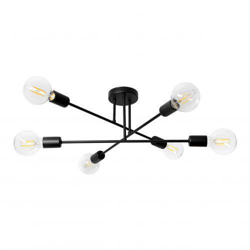 SOLO 6P E27 lampa wisząca max. 6x60W czarna ORNO - 5904988907151 - m/18451338/5904988907151.jpg