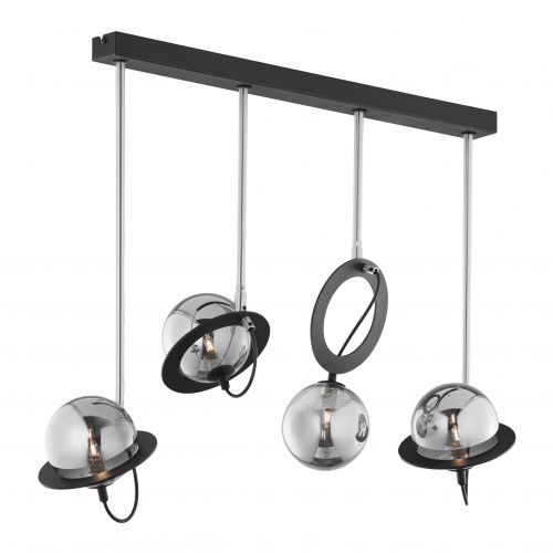 OTRIS 4P lampa wisząca 4xG9 LED max. 4x12W metal czarny/nikiel klosz szklany ORNO - 5904988909414 - m/18451391/5904988909414.jpg