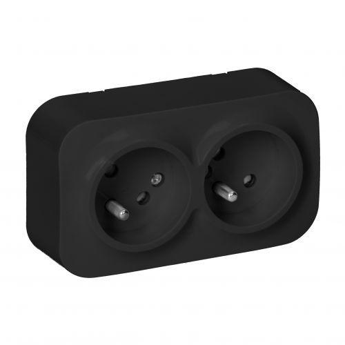 ToDo Gniazdo podwójne 2x2P+Z, 16A/230VAC, IP20, Czarne 10 sztuk - 5908254843082_20231003093732 - m/18454357/5908254843082-20231003093732.jpg