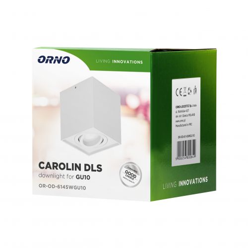 CAROLIN DLS GU10 downlight max 35W, IP20, kwadrat, biały - OROD6145WGU10_5908254800849_2D_0002_large - m/18479226/orod6145wgu10-5908254800849-2d-0002-large.jpg