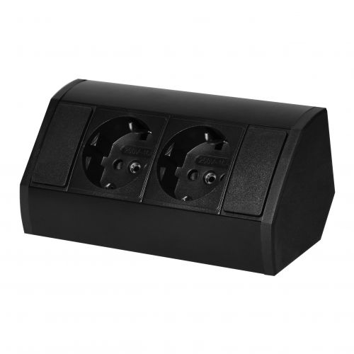 Gniazdo meblowe 2x2P+Z (Schuko), czarne - 5908254843990 - m/18576640/5908254843990.jpg