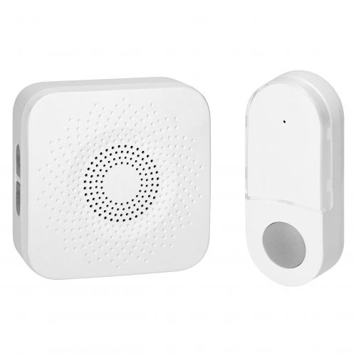 SETI AC, dzwonek bezprzewodowy, sieciowy, przycisk bezbateryjny, learning system, 32 dźwięki, 150m, - ORDBAB169W_5908254843563_2D_0001_large - m/19149697/ordbab169w-5908254843563-2d-0001-large.jpg