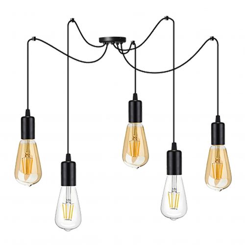 LINO 5P E27, lampa wisząca, max. 5x60W, czarna - 5904988905591 - m/19620442/5904988905591.jpg