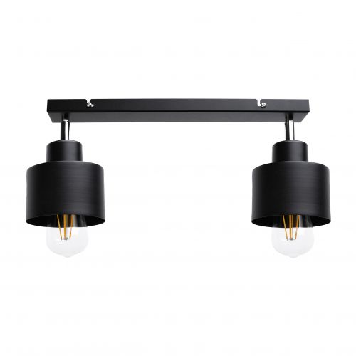 LISA 2P E27, oprawa ścienno-sufitowa, max. 2x60W, czarna, listwa - 5904988905911 - m/19620470/5904988905911.jpg