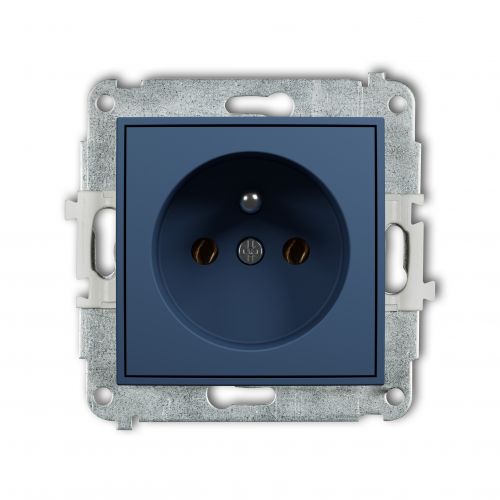 KARLIK MINI Gniazdo pojedyncze z uziemieniem 2P+Z (bez przesłon torów prądowych) navy blue 64MGP-1z - 64mgp-1z - m/19924602/64mgp-1z.jpg