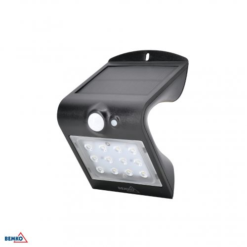 NAŚWIETLACZ LAMPA SOLARNA LED TRINGO 1,5W 220lm 4000K IP65 CZARNY Czujnik ruchu PIR BEMKO - sot-001bl-pir-1-bemko - m/19927790/sot-001bl-pir-1-bemko.jpg