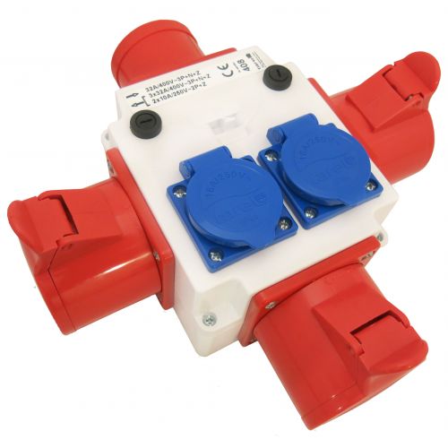 Rozdzielacz siłowy 5P 32A 3x32A +  2x16A 230V IP44 Polam Nakło - 408 - m/20525669/408.jpg