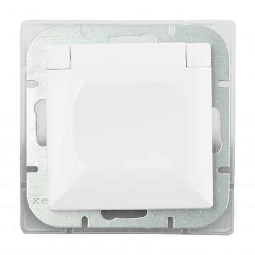 Gniazdo pojedyncze podtynkowe 2P+Z bryzgoszczelne z klapką Pearl, 16A, 250V, PT-16PH, biały - 5904988911028_20250203123923 - m/21111070/5904988911028-20250203123923.jpg