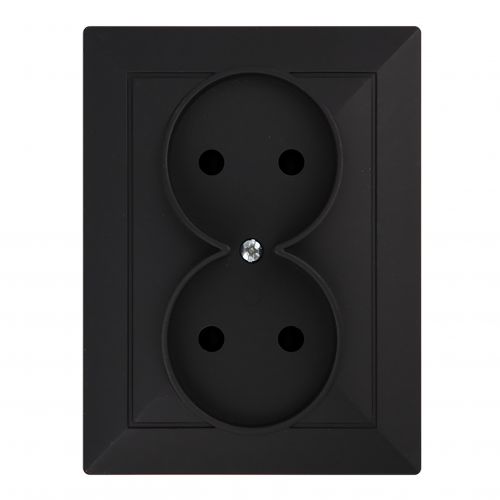 Gniazdo podwójne podtynkowe 2x2P Pearl, 16A, 250V, PT-5 P, czarny - 5904988912421_20250203123715 - m/21111074/5904988912421-20250203123715.jpg