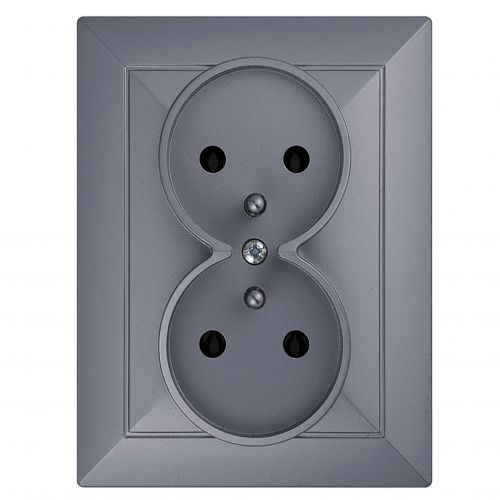 Gniazdo podwójne podtynkowe 2x2P+Z Pearl, 16A, 250V, PT-6 P, antracyt - 5904988910960_20250203123644 - m/21111082/5904988910960-20250203123644.jpg