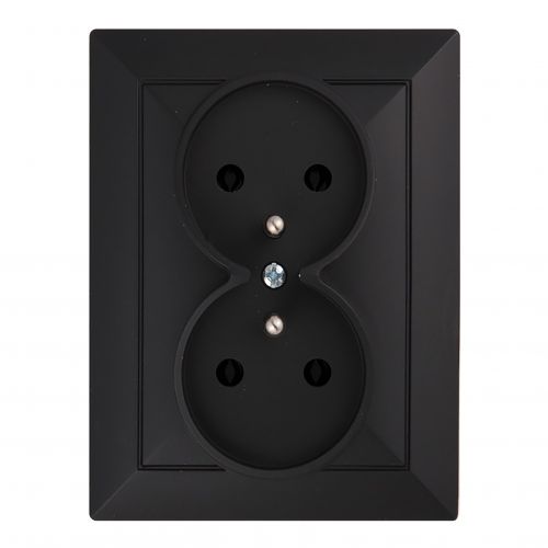 Gniazdo podwójne podtynkowe 2x2P+Z Pearl, 16A, 250V, PT-6 P, czarny - 5904988910977_20250203123651 - m/21111084/5904988910977-20250203123651.jpg
