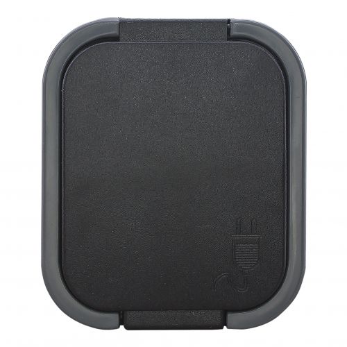 Gniazdo pojedyncze natynkowe 2P+Z, Schuko, bryzgoszczelne z klapką B2, IP54, NT-17B2, szary/czarny - 5904988911912_20250203124833 - m/21111224/5904988911912-20250203124833.jpg