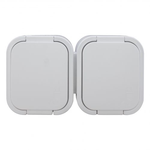 Gniazdo podwójne natynkowe 2P+Z, Schuko, bryzgoszczelne z klapką B2, IP54, NT-7B2, biały - 5904988911929_20250203124803 - m/21111238/5904988911929-20250203124803.jpg