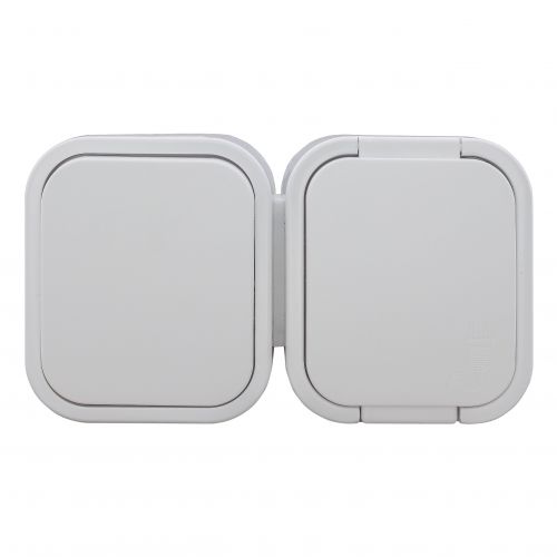 Łącznik natynkowy jednobiegunowy + Gniazdo pojedyncze 2P+Z B2, IP54, GWN-B2, biały - 5904988911981_20250203124637 - m/21111256/5904988911981-20250203124637.jpg