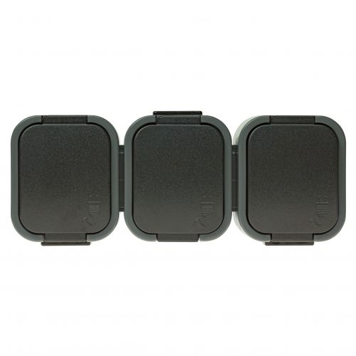 Gniazdo potrójne natynkowe 3x2P+Z, Schuko, bryzgoszczelne z klapką B2, IP54, NT-317 B2, szary/czarny - 5904988911974_20250203124644 - m/21111260/5904988911974-20250203124644.jpg