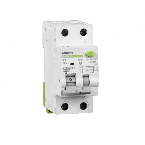 Ex9BL-H 1P+N B16A 30mA Wyłącznik różnicowonadprądowy 10kA 1P+N B16A 30mA typ AC 107384 NOARK - Ex9BL-H - m/21323386/ex9bl-h.jpg