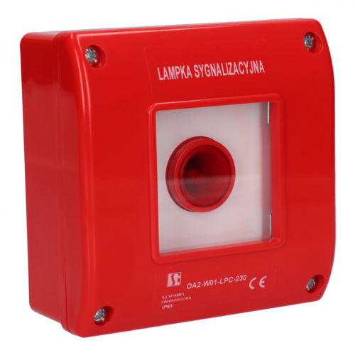 Lampka sygnalizacyjna czerwona 230V w czerwonej obudowie IP65 OA2 OA2-W01-LPC-230 SPAMEL - OA2-W01-LPC-230_2 - m/21468027/oa2-w01-lpc-230-2.png