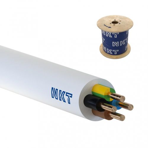 Przewód instalacyjny YDY żo 4x1,5mm2 biały 450/750V /bębnowy/ NKT - PICTURE_51049_1 - m/21713679/picture-51049-1.png