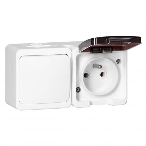 Gniazdo pojedyncze 2P+Z bryzgood. z klapką dymną + Łącznik 1-biegunowy IP44, SMART, biały - GWNSL_5907522054724_2D_0001_large - m/21782295/gwnsl-5907522054724-2d-0001-large.jpg