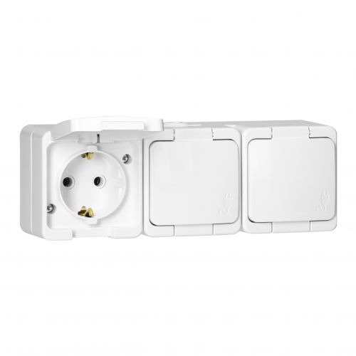 Gniazdo potrójne 3x 2P+Z SCHUKO bryzgoodporne klapką w kolorze IP44, SMART, biały - NT317S_5907522074623_2D_0001_large - m/21782314/nt317s-5907522074623-2d-0001-large.jpg