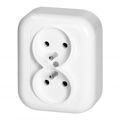 Gniazdo podwójne natynkowe 2x2p+Z 16A, 250V, FAN, biały - NT6F_5907522094065_2D_0001_large - m/21782316/nt6f-5907522094065-2d-0001-large.jpg