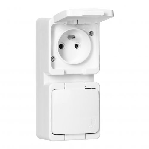 Gniazdo podwójne 2P+Z bryzgoodporne z klapką w kolorze wyrobu IP44 pionowe, SMART, biały - NT6SP_5907522098773_2D_0001_large - m/21782319/nt6sp-5907522098773-2d-0001-large.jpg