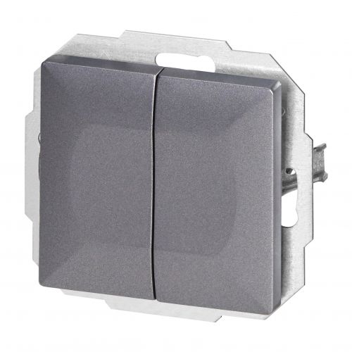 Łącznik podtynkowy schodowy podwójny Pearl, 10A, 250V, WP-2/5P, antracyt - OROE77022A_5904988910694_2D_0001_large - m/21782404/oroe77022a-5904988910694-2d-0001-large.jpg