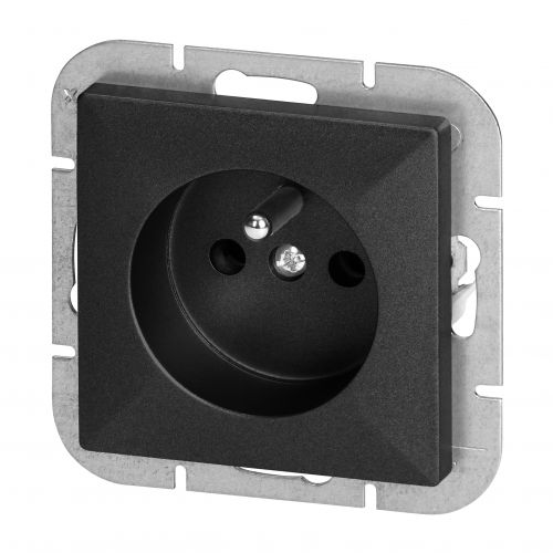 Gniazdo pojedyncze podtynkowe 2P+Z Pearl, 16A, 250V, PT-16P, czarny - OROE7705B_5904988910946_2D_0001_large - m/21782431/oroe7705b-5904988910946-2d-0001-large.jpg