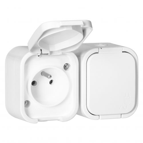 Gniazdo podwójne natynkowe 2x2P+Z, bryzgoszczelne z klapką B2, IP54, NT-6B2, biały - OROE7806W_5904988911806_2D_0001_large - m/21782521/oroe7806w-5904988911806-2d-0001-large.jpg