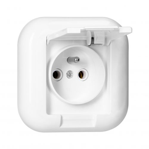 Gniazdo pojedyncze podtynkowe 2p+Z 16A, 250V z klapką w kolorze wyrobu, FAN, biały - PT16FH_5907522094119_2D_0001_large - m/21782537/pt16fh-5907522094119-2d-0001-large.jpg