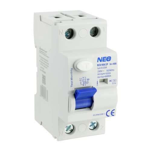 Wyłącznik różnicowoprądowy 1P+N 40A 30mA typ AC RCD/40A/2P 87.842 OPATÓWEK - 87.842 - m/21982818/87-842.jpg