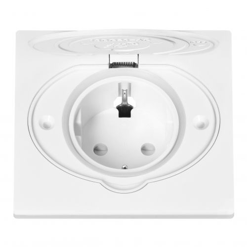 Hermetyczne gniazdo elektryczne, IP44, 1x2P+Z(Schuko), białe - ORAE1397GSW_5908254849022_2D_0001_large - m/22232822/orae1397gsw-5908254849022-2d-0001-large.jpg