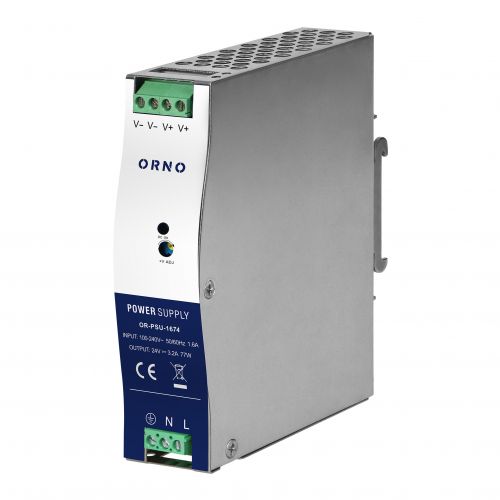 Zasilacz przemysłowy, na szynę DIN, 24VDC 3,2A 77W, w metalowej obudowie - 5908254848230_20250629021059 - m/22242394/5908254848230-20250629021059.jpg