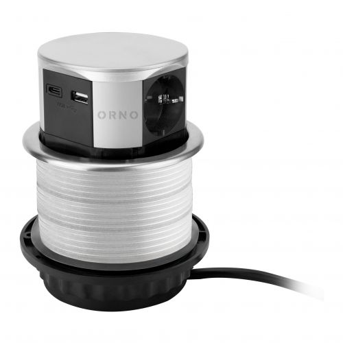 Gniazdo meblowe O10cm wysuwane z blatu z ładowarką USB i przewodem 1,5m, 3x2P+Z (Schuko), 2xUSB (typ - 5908254851056_20250629020546 - m/22242544/5908254851056-20250629020546.jpg