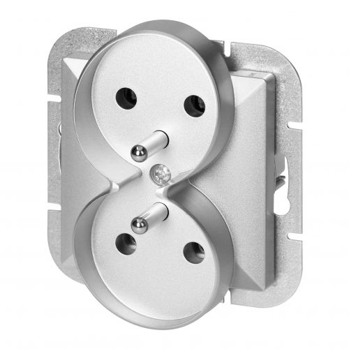 Gniazdo podwójne podtynkowe 2x2P+Z Pearl, 16A, 250V, PT-6 PR, srebrny - OROE7706G_5904988915606_2D_0001_large - m/22284695/oroe7706g-5904988915606-2d-0001-large.jpg
