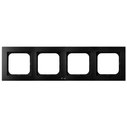 AS Ramka poczwórna do łączników IP44 kolor czarny metalik RH-4G/33 OSPEL - rh-4g_33 - m/22584074/rh-4g-33.jpg