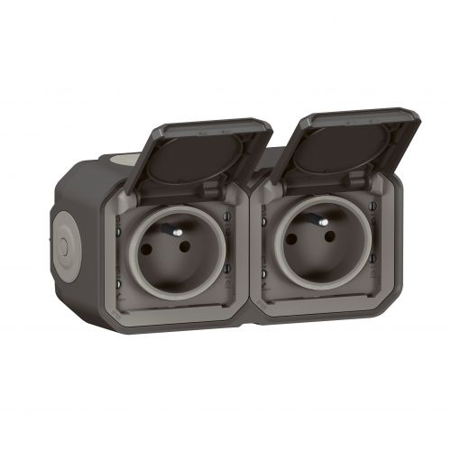 NOWE PLEXO - GNIAZDO 2X2P+Z POZIOME KOMPLET NATYNKOWY 16 A - 250 V ANTRACYT LEGRAND - LG-069788L-WEB-R - m/22612128/lg-069788l-web-r.jpg