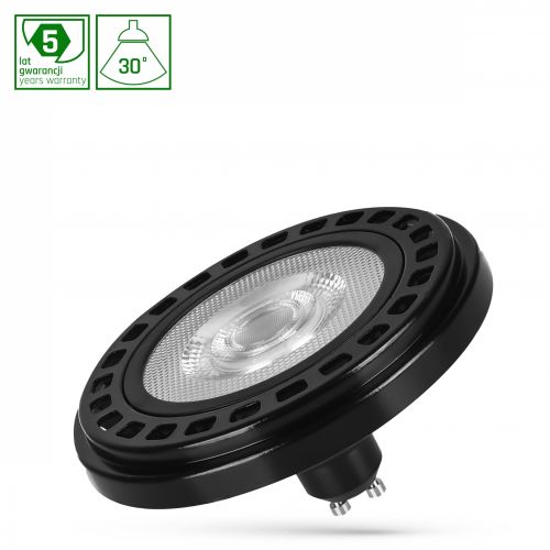 Żarówka LED AR111 GU10 230V 20W COB 30ST WW b. ciepła RA90 PREMIUM CZARNY 5 lat gw. Spectrum LED - WOJ 16896_img01 - m/22809344/woj-16896-img01.jpg