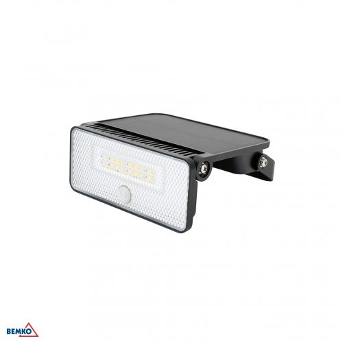 NAŚWIETLACZ LAMPA SOLARNA LED 3 barwy świecenia SOKER 8W 1000lm 3000K/4000K/6500K IP54 CZARNY Czujni - sok-008bl-cct-pir-1-bemko - m/22906364/sok-008bl-cct-pir-1-bemko.jpg